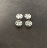 4 Jantes en Aluminium Ø 9.50 - Insert résine - Ech 1:43