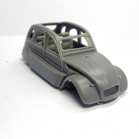 Carrosserie :  Citroën 2CV Amphibie  - Résine - 1:43