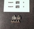 Plaques + Support plaque arrière - Renault Monaquatre - Ech 1:43 - X2