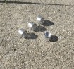 5 Jantes profondes en aluminium pour insert de ø 7.10 mm
