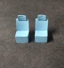 2 sièges Peugeot 806 Runabout - Résine - Bleu - Ech 1:43
