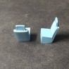 2 sièges Peugeot 806 Runabout - Résine - Bleu - Ech 1:43