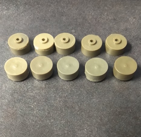 10 Jantes pleines en résine - Diamètre 11.20 mm - Résine