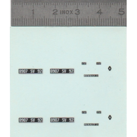 Décalcomanie - Renault 21 TXI - Ech 1:43 - X2