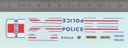 Décalcomanie - Peugeot 306 POLICE - Ech 1:43