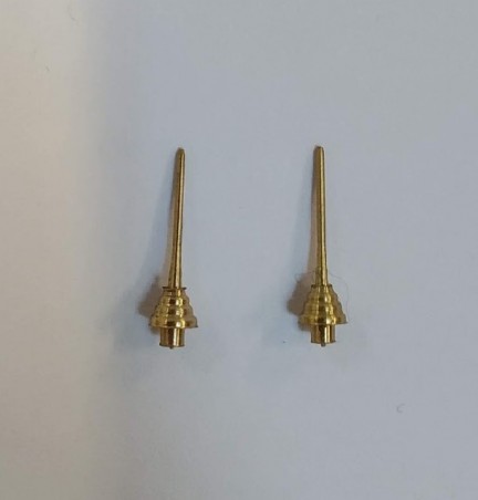 2 Antennes de toit en laiton pour voiture miniature - 1:43 - CPC PRODUCTION