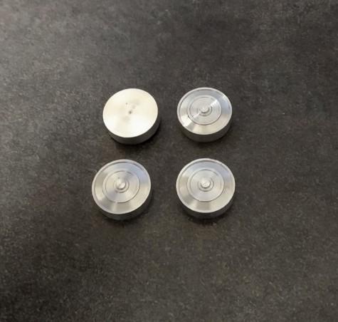 4 Flasques en Aluminium Ø 12mm X 3.50 mm - CPC