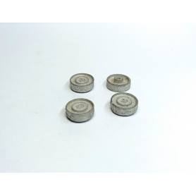 4 Jantes AR de jumelage ø12.50 mm - White Metal