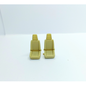 2 sièges de fourgon - H. 25mm L. 13mm - Résine - 1:43