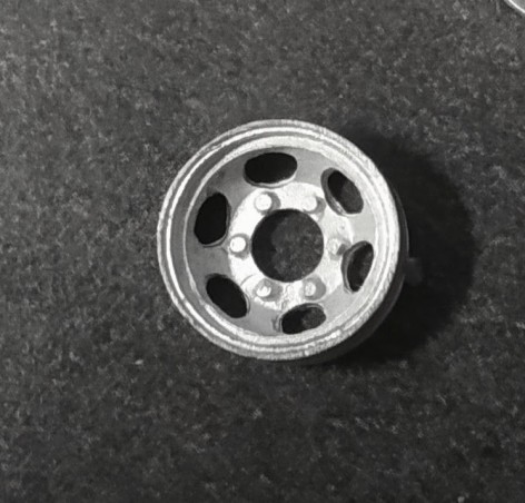 4 jantes 6 écrous  en White Metal - ø11.50 mm