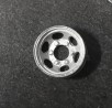 4 jantes 6 écrous  en White Metal - ø11.50 mm