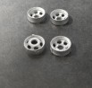 4 jantes 6 écrous  en White Metal - ø11.50 mm