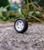 4 roues complètes - Ø14 mm - Ech. 1:43 - white metal