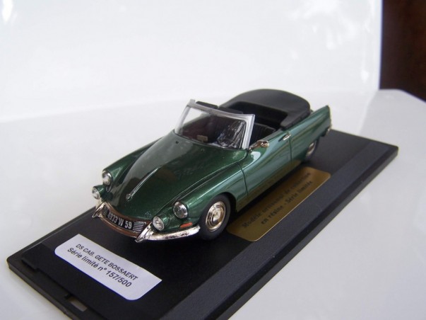 Citroën DS cab Gété Bossaert vert - Échelle 1:43ème - CLASSIQUES