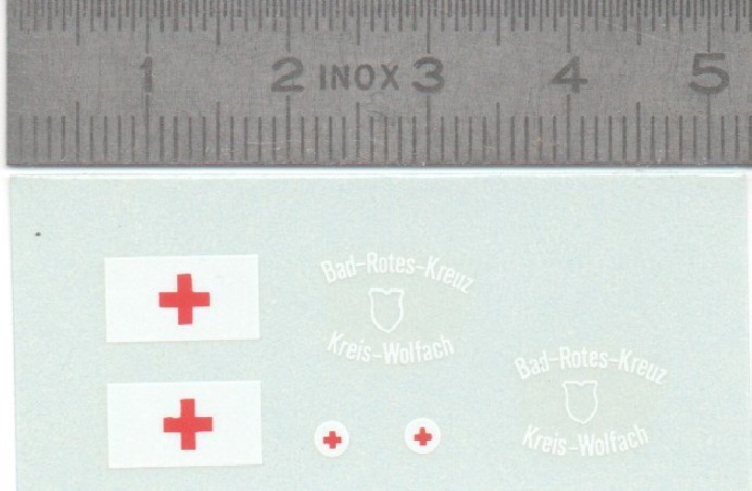 Déclaques - Croix rouge - Ech 1:43