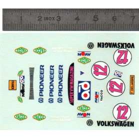 Décalques  Volkswagen N°12 + Publicité - Ech 1:43