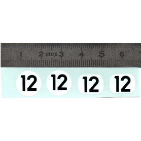 Décalques N°12 - Échelle 1:43 - X4