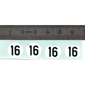 Décalques N°16 - Échelle 1:43 - X4