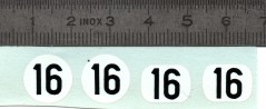 Décalques N°16 - Échelle 1:43 - X4