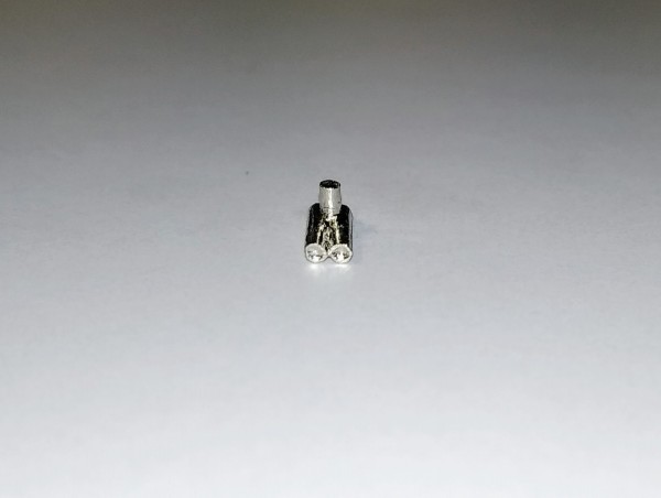 2 doubles sorties d'échappement  - White Metal chromé - Ech 1:43 - X2