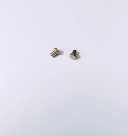 2 Bouchons de réservoir - Ech 1:43 - Laiton + Nickel