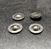 4 flasques bombés  en laiton traité (Nickelé) - Ø11.30mm - CPC Production