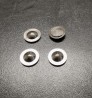 4 flasques bombés  en laiton traité (Nickelé) - Ø11.30mm - CPC Production
