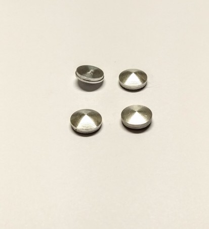 4 Inserts en aluminium- Ø 7.80 mm - Ech. 1:43