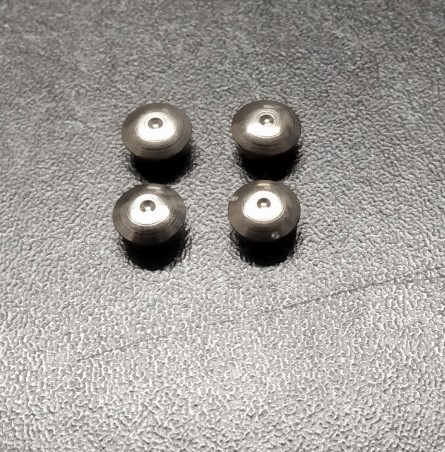 4 inserts en laiton chromé - Ø 7mm mm - CPC Production
