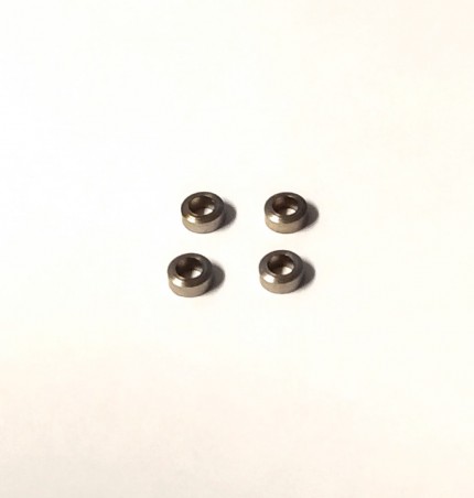 4 Embases ø3.50 en laiton traité  - Ech. 1:43
