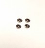 4 Embases ø3.50 en laiton traité  - Ech. 1:43