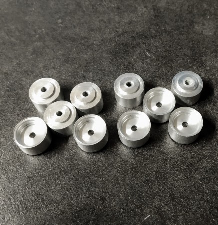 DÉSTOCKAGE - 10 Jantes en aluminium Ø11.20mm X 7.60 mm