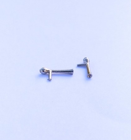 2 Klaxons en white metal - Ech 1:43 - Environ 10.30 mm