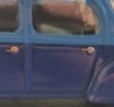 4 poignées de porte - Citroën 2CV- Ech 1:43 - White Metal