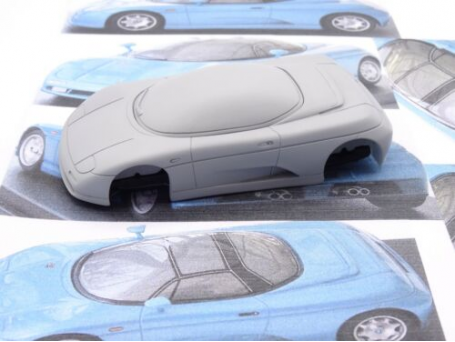 Marketplace : ALEZAN MODELS KIT 1/43 DE TOMASO GUARA MAQUETTE PRESENTATION 1994 - ALEZAN  - 1:43