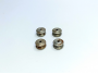 Fin de série : Jantes convexes en acier brut - ø 9.50 mm - DINKY TOYS - Lot de 4