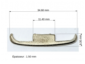 Pare chocs - Long 34.60 - White Metal - CPC