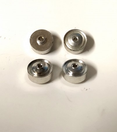 4 Jantes en laiton + traitement  Ø 9.20 x 5.50mm -  Ech 1:43 - CPC Production