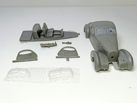 Incomplet : Bugatti T57 Coupé Gangloff 1935 - Résine - 1:43