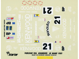 Marketplace : KIT PORSCHE 956 N°21 ''Kenwood'' LM 1983 - STARTER - 1:43