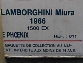 Marketplace - Kit Lamborghini Miura 1966 Non assemblé - LE PHOENIX - 1/43