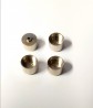 4 Jantes en laiton chromé Ø 10.20 x 8mm -  Ech 1:43 - CPC Production