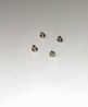 4 Bouchons 6 pans de 2.50mm - Laiton nickelé - CPC