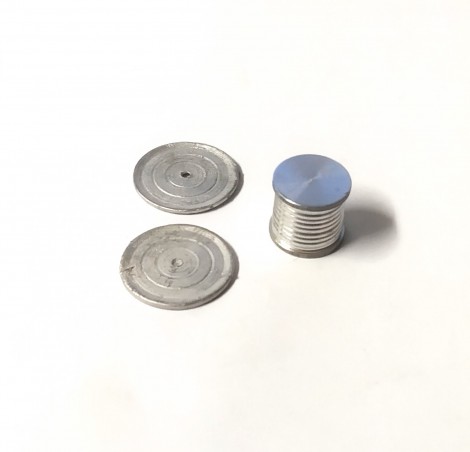 Dévidoir  Ø 13.90 mm en alu avec disques  Ø20.30mm - Ech 1:43