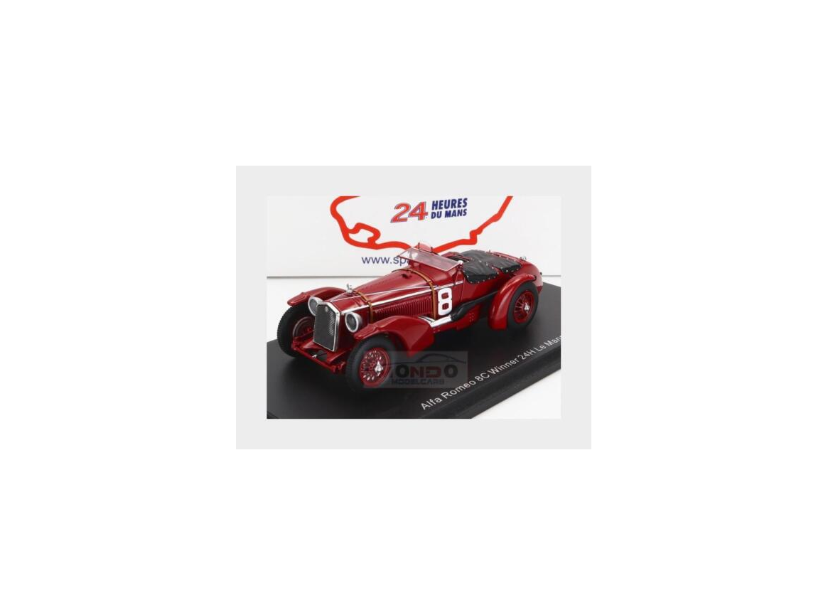 Alfa Romeo 8C 2300Lm n°8 Winner Le Mans 1932 Sommer Chinetti