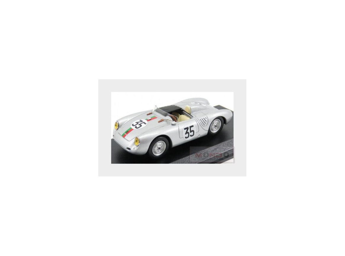 Porsche 550 Rs n°35 24H Le Mans 1959 Kerguen Lacaze Argent