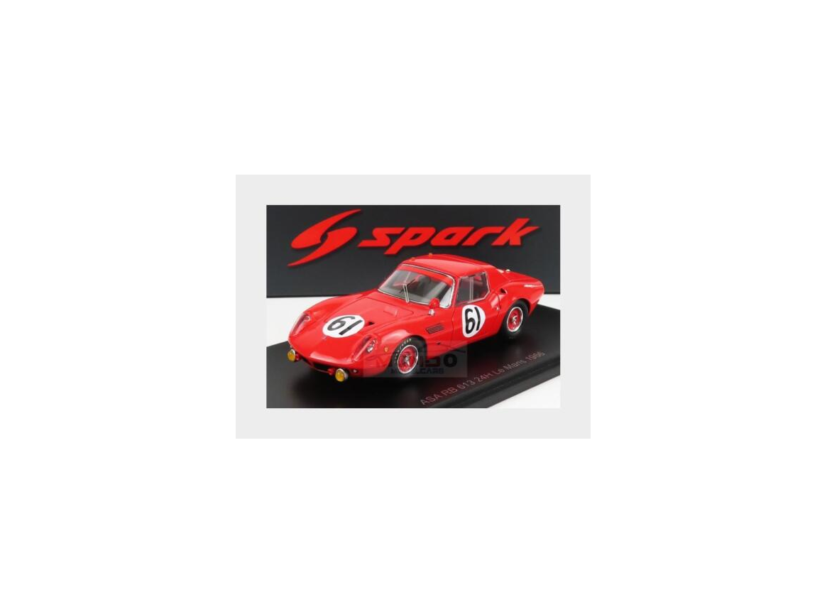Asa Gt Rb-613 n°61 24H Le Mans 1966 I.Giunti S.Dini Red