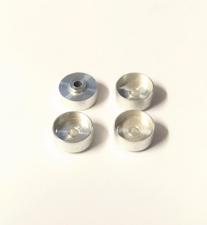 4 Jantes en Aluminium Ø 9.50 x 4.50 mm - Ech 1:43 - CPC