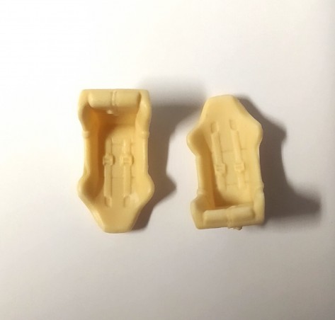 2 sièges baquet - Résine à peindre - 1:43