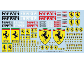 Marketplace : Décalcomanies Ferrari : 1:12 - 1:18 - 1:20 - 1:24 - 1:43